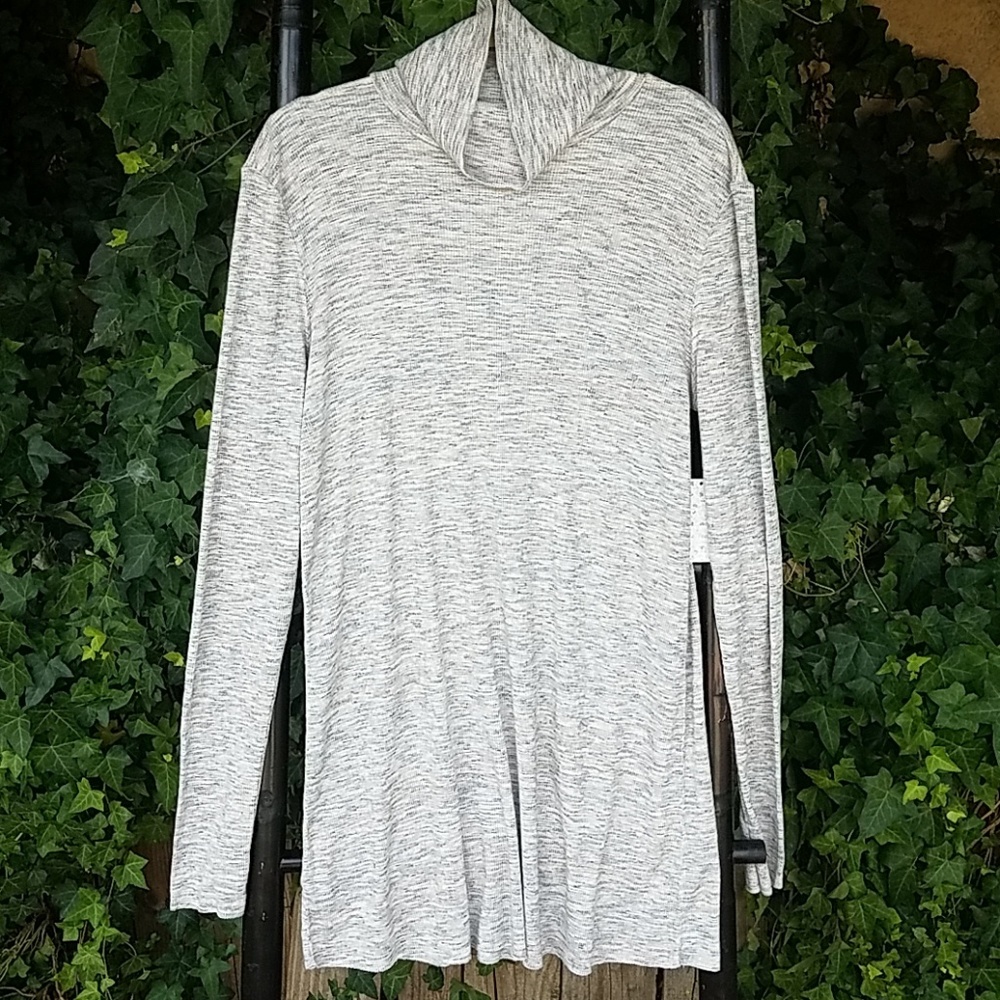 Free People Cowl Neck Sweater/Tunic Sz L